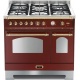 Aragaz Lofra Dolcevita RRD96MFTE/CI, 90x60cm, gaz, 5 arzatoare, grill, rotisor, timer, cuptor dublu, rosu