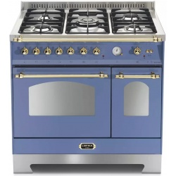 Aragaz Lofra Dolcevita RLVD96MFTE/CI, 90x60cm, gaz, 5 arzatoare, 2 cuptoare, grill, rotisor, timer, lavanda