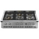 Plita incorporabila cooktop STEEL Ascot, 90 cm , 6 arzatoare, aprindere electrica, siguranta gaz, inox