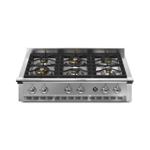Plita incorporabila cooktop STEEL Ascot, 90 cm , 6 arzatoare, aprindere electrica, siguranta gaz, inox
