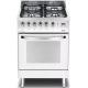 Aragaz Lofra Rainbow PBP66MFT/C, gaz, 60X60cm, 4 arzatoare, grill electric, timer, aprindere electronica, alb