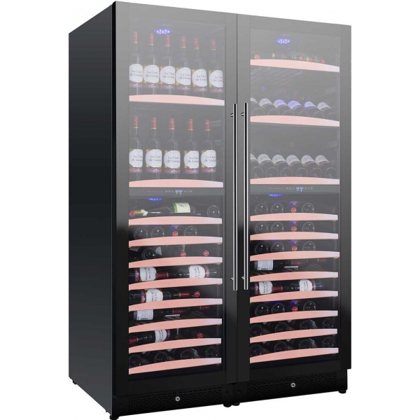 Vitrina de vinuri Nevada Concept NW292Q-FG, 292 sticle, 4 zone, negru