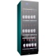 Vitrina de vinuri Nevada Color NW152D-FGL-C-6026, 152 sticle, doua zone, verde