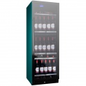 Vitrina de vinuri Nevada Color NW152D-FGL-C-6026, 152 sticle, doua zone, verde opal (RAL 6026)