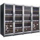 Vitrina de vinuri Nevada Concept NW580Q-S, 580 sticle, 4 zone, negru/inox