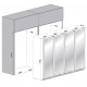 Vitrina de vinuri Nevada Concept NW580Q-S, 580 sticle, 4 zone, negru/inox