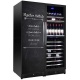 Vitrina de vinuri Nevada Coolors NW400T-SD-HR, 400 sticle, 3 zone, Negru Vitrina de vinuri Nevada Coolors NW400T-SD-HR, 400 sticle, 3 zone, Negru