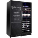Vitrina de vinuri Nevada Coolors NW400T-SD-HR, 400 sticle, 3 zone, Negru