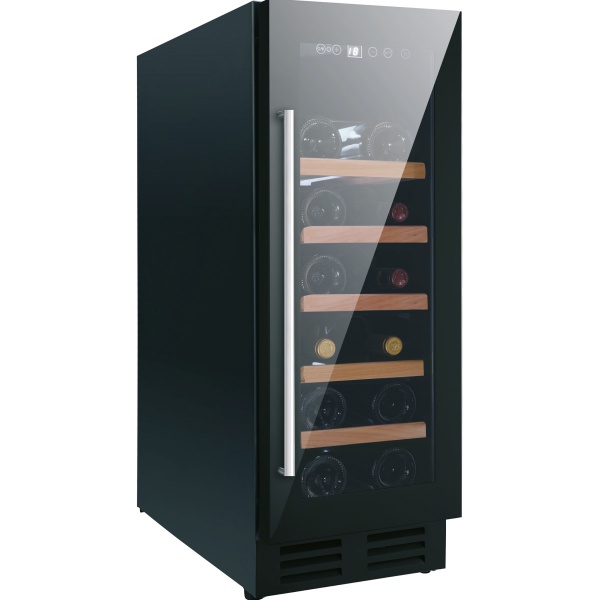 Vitrina de vinuri Nevada Concept NW20S-FG, 20 sticle, doua zone, negru