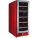 Vitrina de vinuri Nevada Color NNW17D-SC-3020, 17 sticle, doua zone, rosu