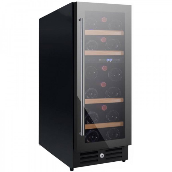 Vitrina de vinuri Nevada Concept NW20D-FG, 20 sticle, doua zone, negru