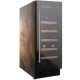 Vitrina de vinuri Nevada Wood NW20S-FGW, 20 sticle, doua zone, lemn palisandru