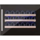 Vitrina de vinuri Nevada Concept NW26S-S, 26 sticle, negru/inox