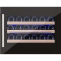 Vitrina de vinuri incorporabila Nevada Concept NW24S-FG, 24 sticle, negru
