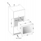 Vitrina de vinuri incorporabila Nevada Concept NW28S-FGS2L, 28 sticle, inox