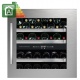Vitrina de vinuri incorporabila Nevada Concept NW40D-SSL, 40 sticle, doua zone, inox