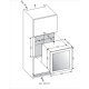 Vitrina de vinuri incorporabila Nevada Concept NW40D-SSL, 40 sticle, doua zone, inox