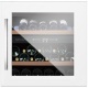 Vitrina de vinuri incorporabila Nevada Concept NW40D-WFG, 40 sticle, doua zone, alb