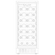 Racitor de vinuri Caso WineMaster Touch A one, 44 sticle, 117 W, negru/otel inoxidabil