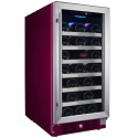 Vitrina de vinuri Nevada Color NW33S-C-4004, 33 sticle, Bordeaux (RAL 4004)