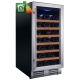 Vitrina de vinuri Nevada Concept NW33S-S, 33 sticle, Negru/inox