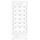 Vitrina de vinuri Nevada Concept NW33S-FG, 33 sticle, Negru