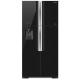 Side by Side Hitachi R-W660PRU7(GGR), Clasa A+, 540 Litri, No Frost, dispenser apa, sticla gri