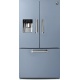 Side by Side Steel Genesi GFR9F , Clasa A+, 536L, No Frost, Dispenser Apa, Twist Ice Maker, visiniu