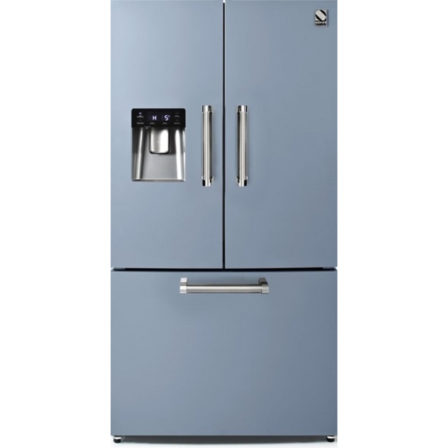 Side by Side Steel Genesi GFR9F , Clasa A+, 536L, No Frost, Dispenser Apa, Twist Ice Maker, visiniu