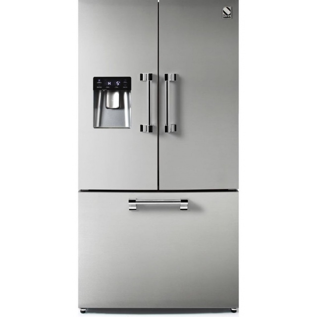 Side by Side Steel Genesi GFR9F , Clasa A+, 536L, No Frost, Dispenser Apa, Twist Ice Maker, inox