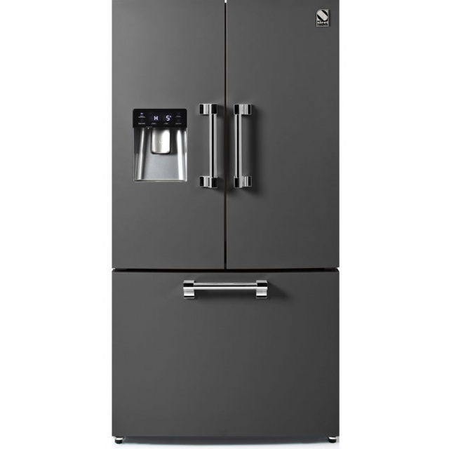 Side by Side Steel Ascot AFR9F , Clasa A+, 536L, No Frost, Dispenser Apa, Twist Ice Maker, mov