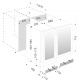 Vitrina de vinuri Nevada Concept NW42D-S, 42 sticle, doua zone, negru/otel inoxidabil