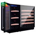 Vitrina de vinuri Nevada Concept NW80D-FG, 80 sticle, Negru