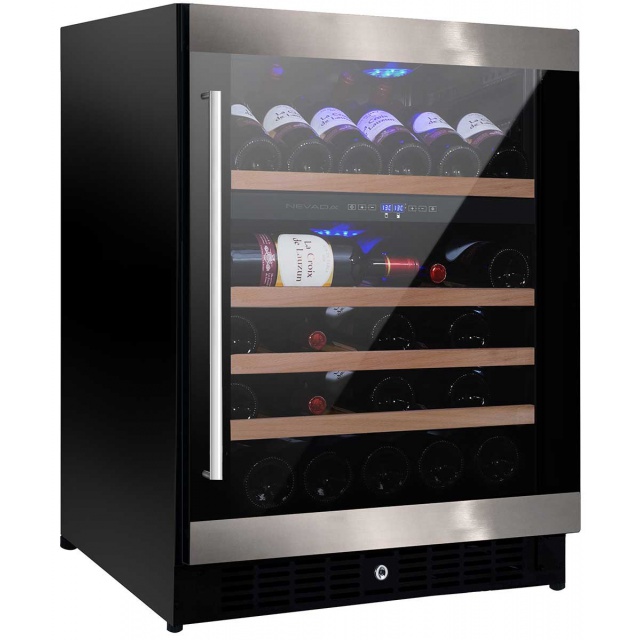 Vitrina de vinuri Nevada Concept NW46D-FG, 46 sticle, Negru
