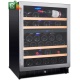 Vitrina de vinuri Nevada Concept NW54S-SL, 54 sticle, Negru/inox