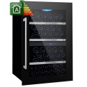Vitrina de vinuri Nevada Concept NW75D-FGL, 75 sticle, 2 zone temperatura, Negru