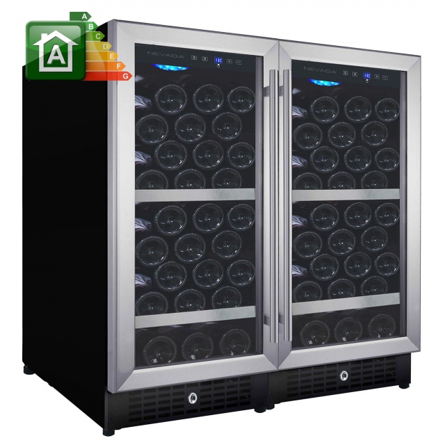 Racitor de vinuri Caso WineMaster Touch A one, 44 sticle, 117 W, negru/otel inoxidabil