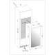 Vitrina de vinuri incorporabila Nevada Concept NW55D-FGS, 55 sticle, doua zone, sticla neagra