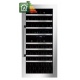 Vitrina de vinuri incorporabila Nevada Concept NW89D-SS, 89 sticle, doua zone, inox