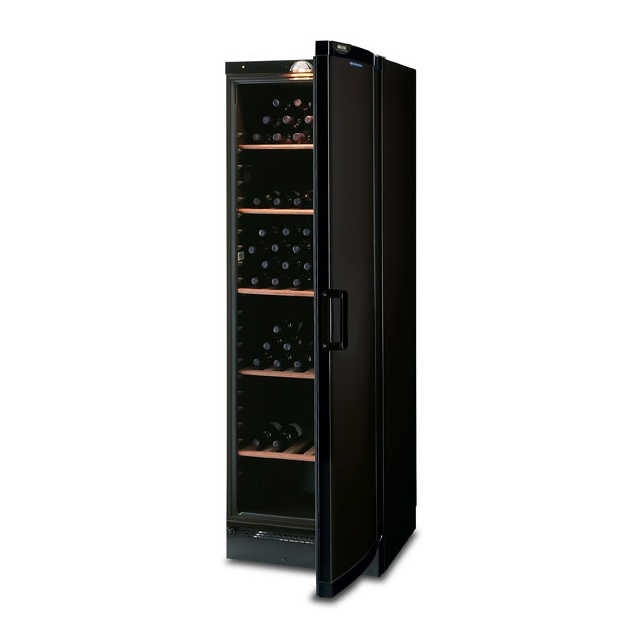 Vitrina de vinuri Tecfrigo CVKS 680 Black, 106 sticle, 1 zona temperatura,2 usi, negru