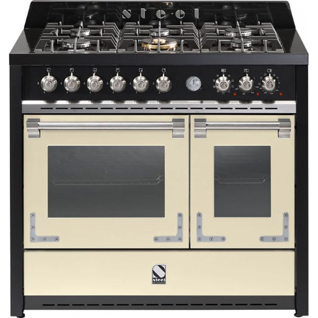 Aragaz Lofra RBI66MFT/CI, 60x60 cm, gaz, 4 arzatoare, grill, aprindere electronica, timer, crem