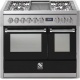Aragaz Steel Genesi G10FF, 100X60cm, 6 arzatoare, 2 cuptoare, timer, aprindere electronica, crem Aragaz Steel Genesi G10FF, 100X60cm, 6 arzatoare, 2 cuptoare, timer, aprindere electronica, crem