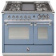 Aragaz Steel Ascot A10FF, 100X66cm, 6 arzatoare, 2 cuptoare, timer, aprindere electronica, visiniu