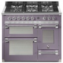 Aragaz Steel Ascot A10FFF, 100X60cm, 6 arzatoare, 3 cuptoare, timer, aprindere electronica, mov