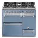 Aragaz Steel Ascot A10FFF-D, 100X60cm, 6 arzatoare, 3 cuptoare, timer, aprindere electronica, usa solida, celeste