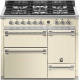 Aragaz Steel Ascot A10FFF-D, 100X60cm, 6 arzatoare, 3 cuptoare, timer, aprindere electronica, usa solida, celeste