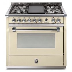 Aragaz Lofra RBI66MFT/CI, 60x60 cm, gaz, 4 arzatoare, grill, aprindere electronica, timer, crem