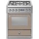Aragaz Lofra RBI66MFT/CI, 60x60 cm, gaz, 4 arzatoare, grill, aprindere electronica, timer, crem