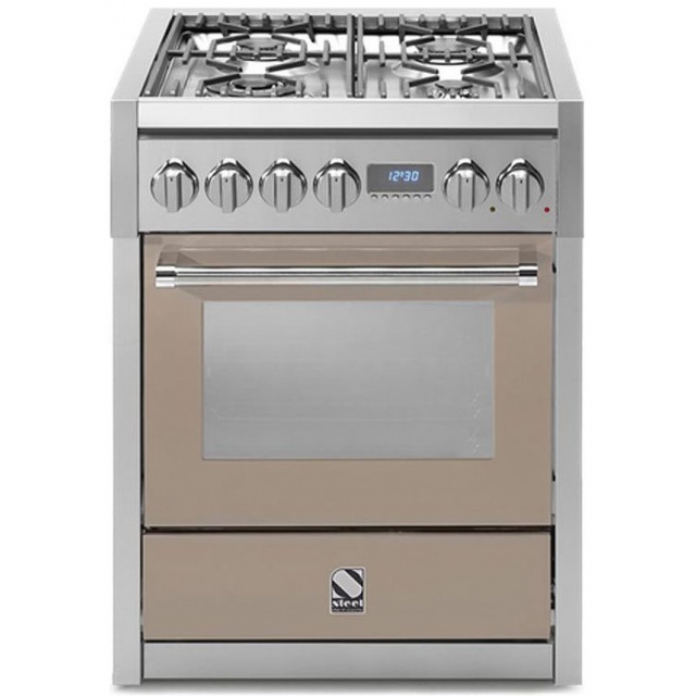 Aragaz Lofra RBI66MFT/CI, 60x60 cm, gaz, 4 arzatoare, grill, aprindere electronica, timer, crem