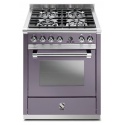Aragaz Steel Ascot, 70X60cm, 4 arzatoare, cuptor electric multifunctional, timer, aprindere electronica, mov